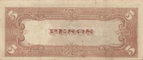 Fülöp-szigetek/II. világháború/japán megszállás 1943-44. 1P (2x), 5P (3x), 100P, 500P T:I,II,III Öss...