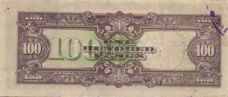 Fülöp-szigetek/II. világháború/japán megszállás 1943-44. 1P (2x), 5P (3x), 100P, 500P T:I,II,III Öss...