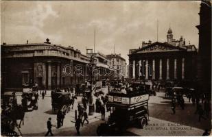 London, Bank of England and Royal Exchange, autobus (EK)