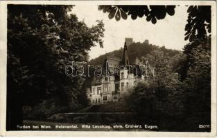 1936 Baden bei Wien (Baden), Helenental, Villa Leuchtag ehm. Erzherzog Eugen / villa (fa)