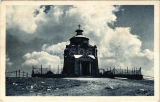1931 Hochschneeberg, Elisabethkircherl / chapel (crease)