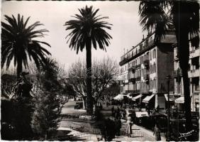 1949 Cannes, Les Allées / street view, automobiles, shops (EK)