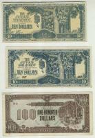 Malájföld / II.világháború / japán megszállás 1942-45. 12klf bankjegy benne jobbak T:I,II,III