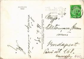 1939 Hamburg, Hafen / port, "MONTE ROSA", "COBRA" steamships + "Tag der Deu...