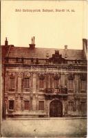 1911 Budapest I. Báró Gerliczy palota. Dísz tér 14. sz. Kaukal Ferenc felvétele (Ma már homlokzati díszítések nélkül) (EK)