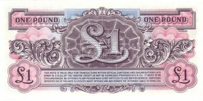 Nagy-Britannia 1950-es, 60-as, 70-es évek katonai bankjegyek 6klf T:I