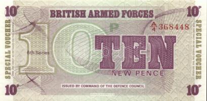 Nagy-Britannia 1950-es, 60-as, 70-es évek katonai bankjegyek 6klf T:I