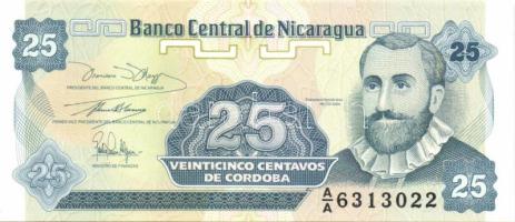 Nikaragua 4klf modern bankjegy T:I