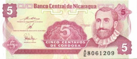 Nikaragua 4klf modern bankjegy T:I