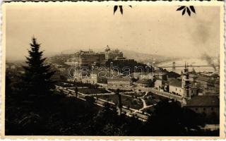 1943 Budapest I. Vár látképe a lebontott Tabánnal. photo