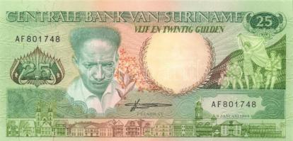 Szurinam 7klf modern bankjegy T:I