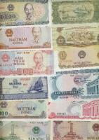 Vietnam (Észak-,Dél-,Egyesült) 26klf modern bankjegy T:I