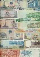 Vietnam (Észak-,Dél-,Egyesült) 26klf modern bankjegy T:I