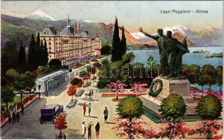 1936 Stresa, Lago Maggiore / lake, monument, hotel (EK)