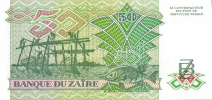 Zaire 1985-1995. 10klf bankjegy T:I