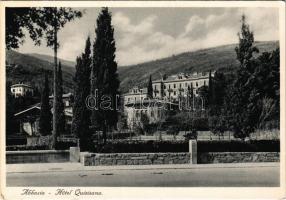 1937 Abbazia, Opatija; Hotel Quisisana (EK)
