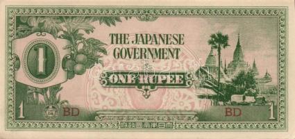 Japán megszállások/Kelet-Ázsia II.vh. 10 klf bankjegy T:I,I-,II (2x)