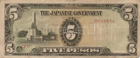 Japán megszállások/Kelet-Ázsia II.vh. 10 klf bankjegy T:I,I-,II (2x)