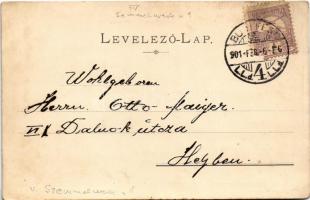 1901 Budapest V. Müller Antal Országos Kaszinó (casino) étterem. Semmelweis utca 1-3. (EK)