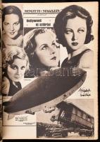 1933 Nemzeti Magazin több száma könyvbe kötve