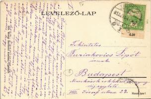 1910 Budapest IV. Újpest, Árpád úti részlet, villamospálya. Weisz Berthold kiadása