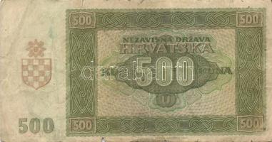 Horvátország 1941. 10K, 500K, 1000K + 1943. 1000K T:III