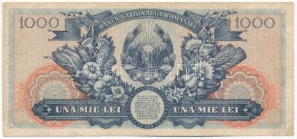 Románia 1948. 1000L T:III,III- Romania 1948. 1000 Lei C:F,VG Krause P#85