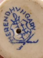 Herendi mókusos csikknyomó / szobrocska. Kézzel festett, jelzett, hibátlan. 6,5 cm