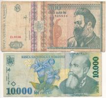 Románia 1943-1999. 500L-10.000L T:III,III-
Romania 1943-1999. 500 Lei - 10.000 Lei C:F,VG