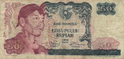 Indonézia 1968. 2 1/2R (2x), 10R, 50R, 100R, 500R, 1000R T:I,II,III