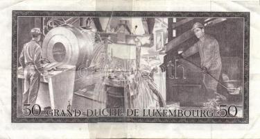 Luxemburg 1954. 10Fr + 1972. 50Fr (2x) T:II/III,III