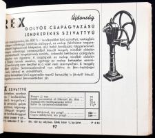 1941 Ulrich BJ. csövek, lemezek, szerelvények képes árjegyzéke. 120p. Bőr kötésben, fém gerinccel. 11x16 cm