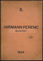 1924 Hirmann Ferenc Budapest képes termék katalógus. 150 p.