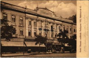 Budapest VIII. Hotel Hunnia szálloda, cipőraktár üzlete. Rákóczi út 15.