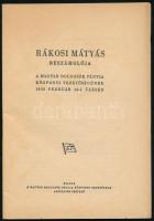 1950 Rákosi Mátyás beszámolója az MDP központi vezetőségének febr 10-i üléséről.