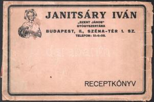 cca 1940 Janitsáry István gyógyszertára II. ker. nagy méretű receptboríték, benne az emberi test szöveteit és izmait bemutató széthajtható ábrákkal.