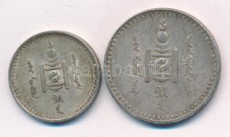 Mongólia 1925. 50m Ag + 1T Ag T:2- patina, kis ph.
Mongolia 1925. 50 Mongo Ag + 1 Tugrik Ag C:XF pa...