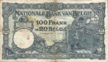 Belgium 1931.07.11. 100Fr/20B T:III
