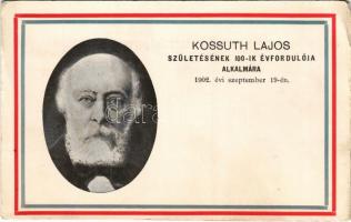 Kossuth Lajos születésének 100. évfordulója alkalmára 1902. szeptember 19-én / memorial card for the 100th birth anniversary of Lajos Kossuth (EB)