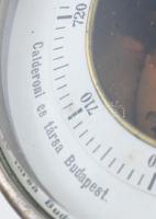 cca 1900 Asztali barométer Calderoni és társa Budapest. Szép állapotban / cca 1900 Calderoni table b...