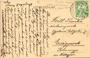 1911 Budapest XI. Gellért tér, M. kir. József Műegyetem, Wellish Sándor és Gyula háza, villamos