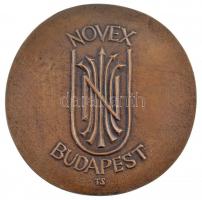 Tóth Sándor (1933-) DN "NOVEX Budapest" Br emlékérem (91mm) T:1-