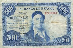 Spanyolország 1954.07.22. 500P T:III