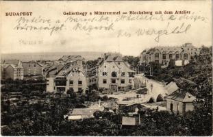 1908 Budapest XI. Gellérthegy a Műteremmel és Kemenes utcai villákkal