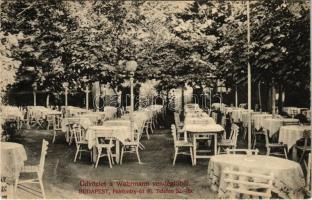 1912 Budapest XI. Wehrmann vendéglő kerthelyisége. Fehérvári út 46. (fl)