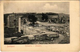 1911 Budapest XI. Citadella részben omladozó állapotban. Taussig Arthur 5432.