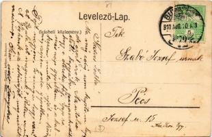 1911 Budapest XI. Citadella részben omladozó állapotban. Taussig Arthur 5432