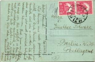 1928 Budapest XII. Jánoshegy, Erzsébet Kilátó, Erber János székesfővárosi vendéglője és saját kiadás...