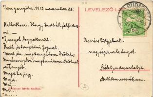 1913 Budapest XII. Kissvábhegy, Bírók és ügyészek bérháza, Központi tejcsarnok. Ráth György utca 18....