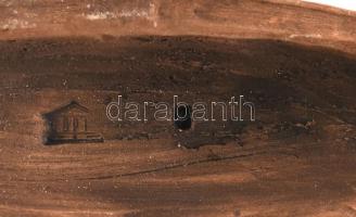 Kerámia maszk, másolat, kopott, jelzett, h:30cm